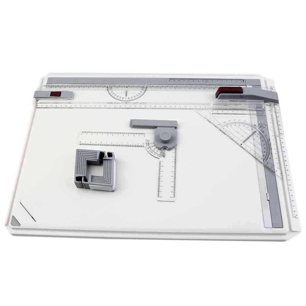 Bærbar-a3 tegnebrætbord med parallel bevægelse justerbar, vinkel tegneværktøj