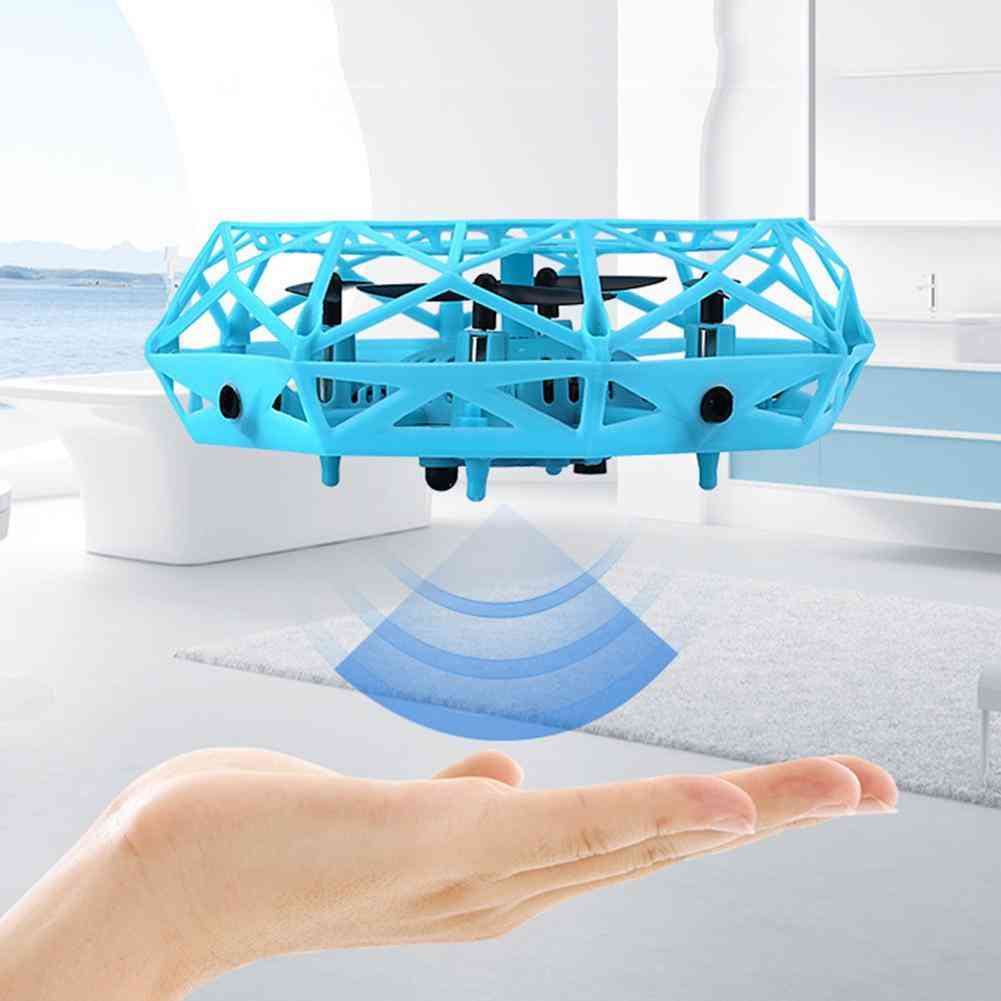 Mini Drone Infrared Induction Hand Control Flying Aircraft Toy Action Figure