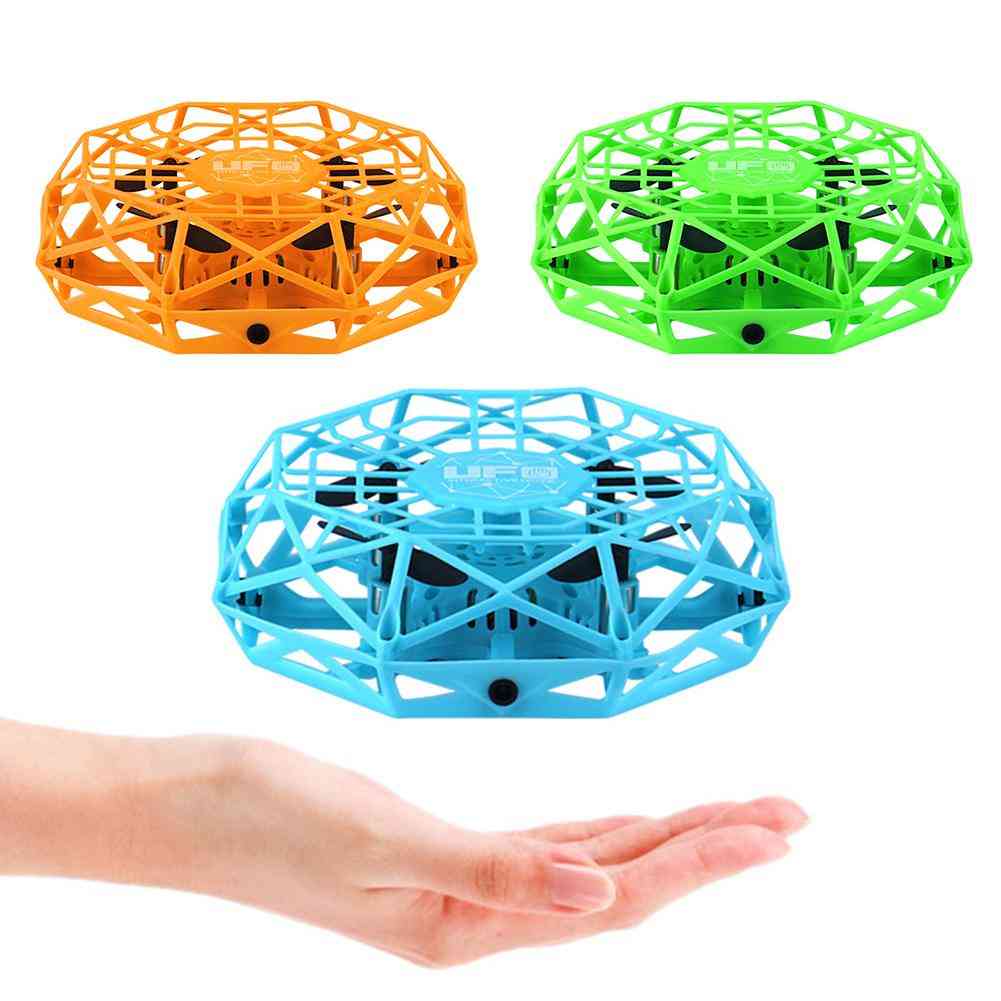 Mini Drone Infrared Induction Hand Control Flying Aircraft Toy Action Figure