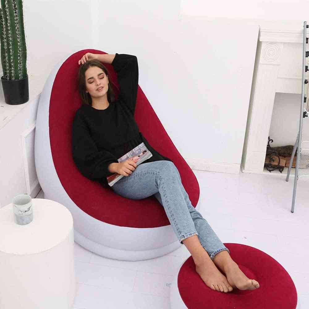 Simple 2 Set Pvc Portable Lazy Inflatable Sofa
