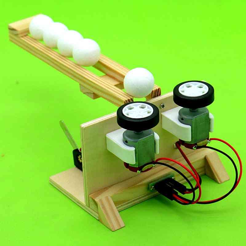Zaganjalnik kroglic, komplet za znanstvene eksperimente za otroke, sestava, električni model, otroški izum, darila za igrače za učenje