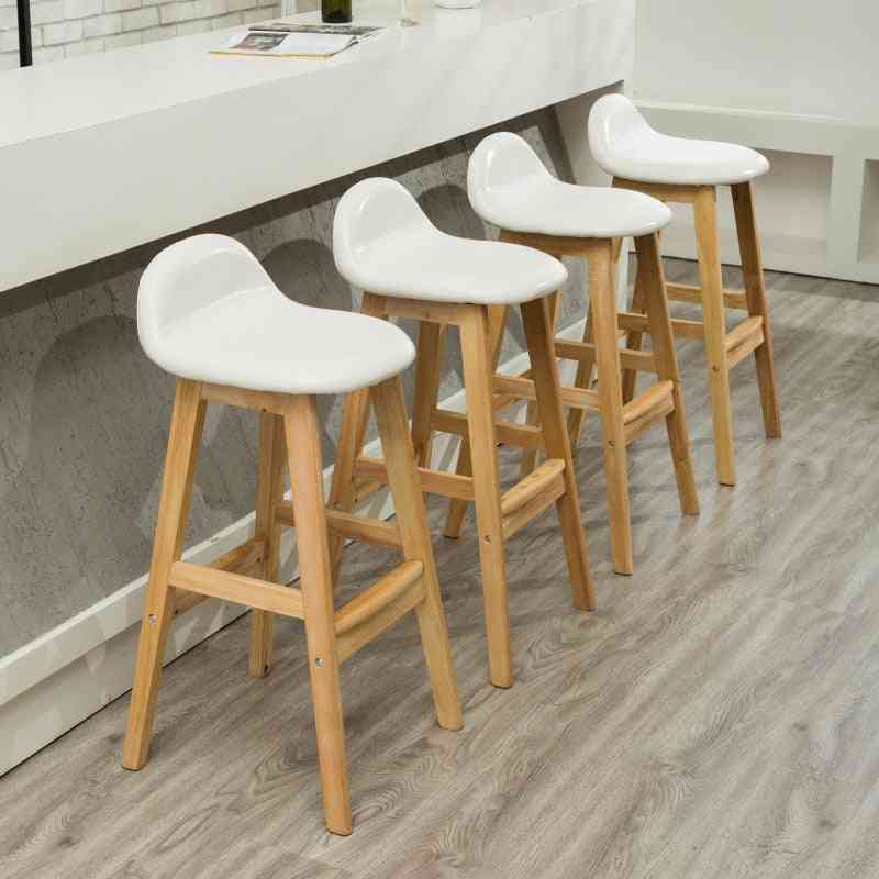 Barski stol z dolgimi nogami in sodobni minimalistični stoli