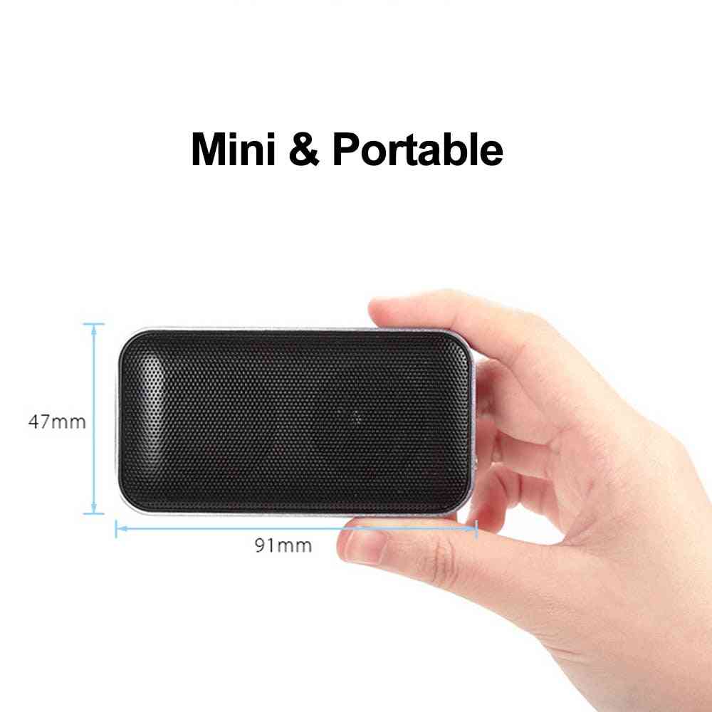Aec hordozható vezeték nélküli bluetooth hangszóró mini stílusú zsebméretű zenei hangdoboz mikrofont támogató tf kártyával