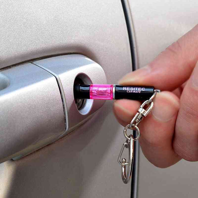Mini-anti-eliminerende statisk elektricitet auto ring, folde kæde nøglering