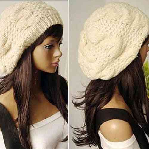 Kvinder sød beret kunstner baggy beanie vinter hat