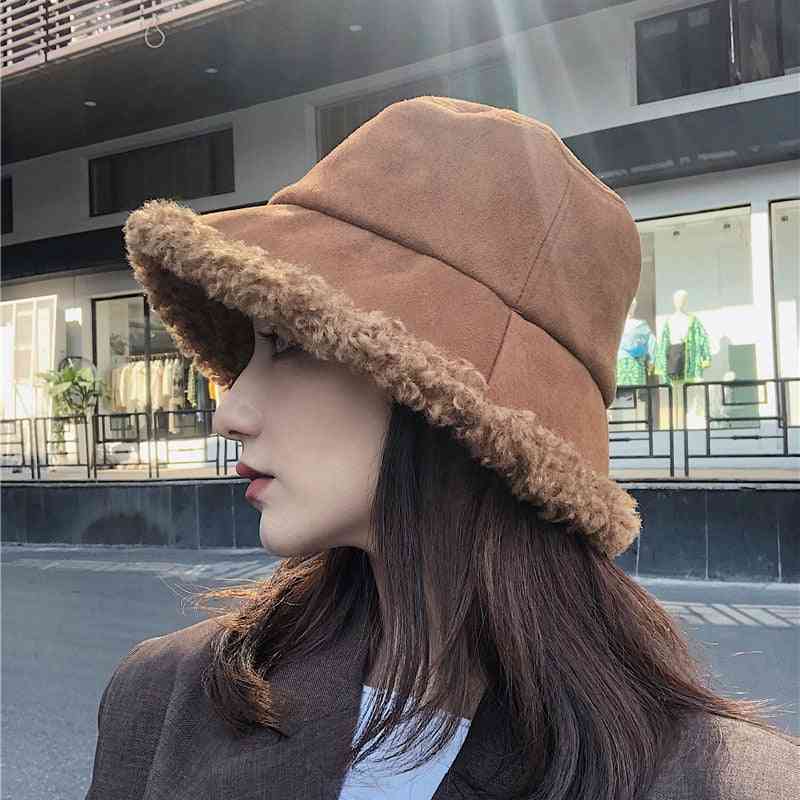 Women Hat, Fur Thick Warm Plush Female Cap