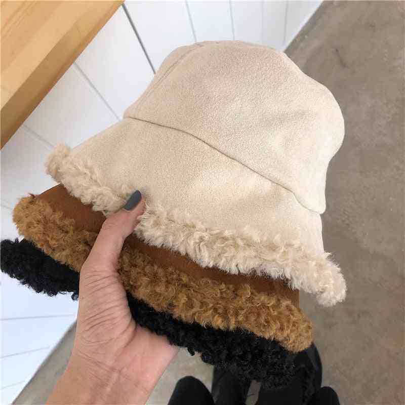 ženski klobuk, krznena debela topla plišasta ženska kapa