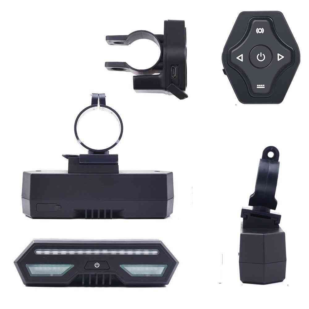 Usb Rechargeable- Led Bicycle, Wireless Remote Control, Turn Signal Light