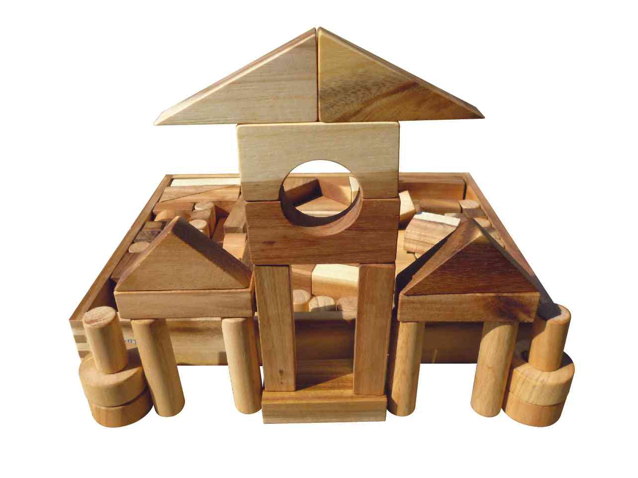Wooden 117 Pcs Blocks-construction Set