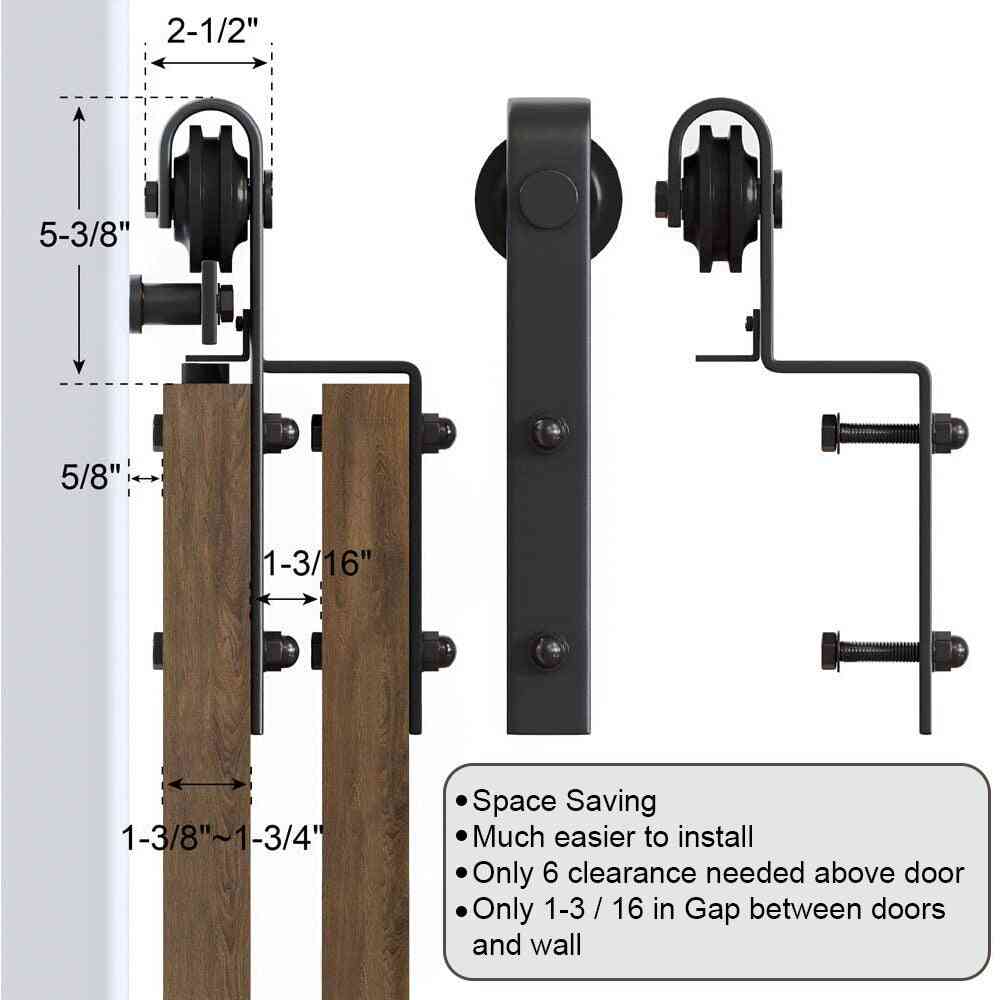 Bypass drsna vrata skedenj strojna oprema sistem ukrivljenih obešalnikov