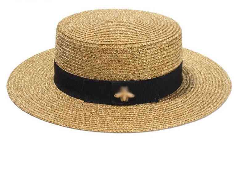 Retro Braided, Sun Fedora Straw Hat