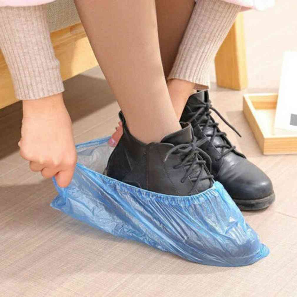 Non-woven Fabric Disposable Shoe Covers With Elastic Band Breathable Dust-proof