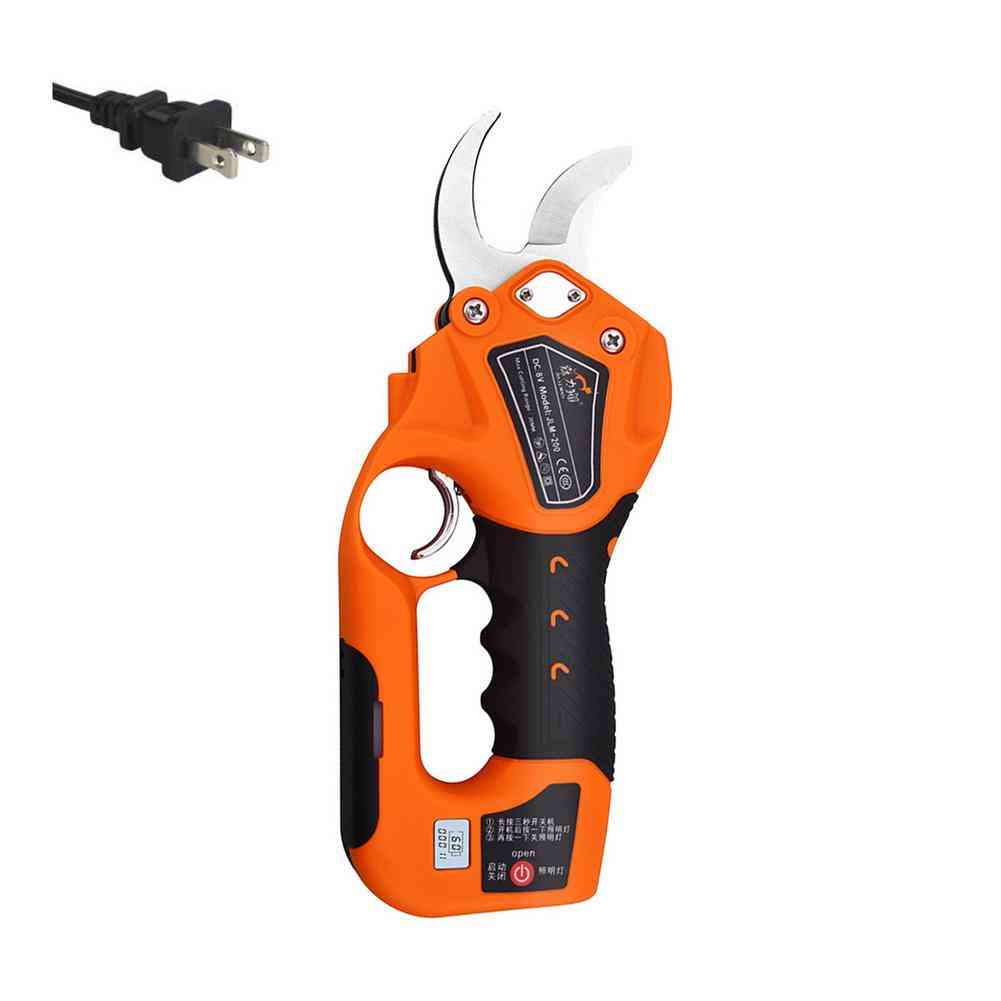 Rechargeable 2.5cm Tree Trimmer Battery Powered Hedge Cutter - Electric Pruning Shears Scissors