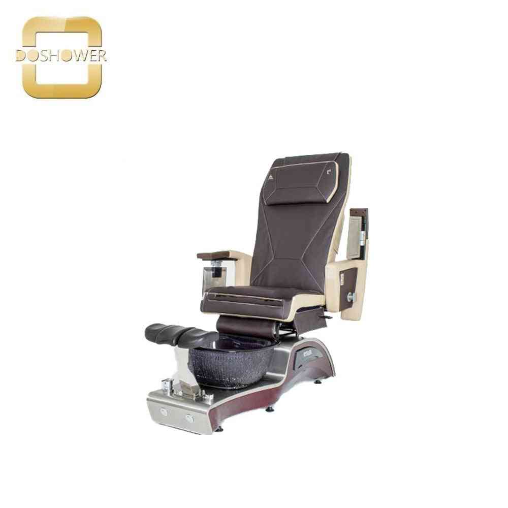 Ds-8135 pedicure spa stol med glasfiber håndvask læderbetræk
