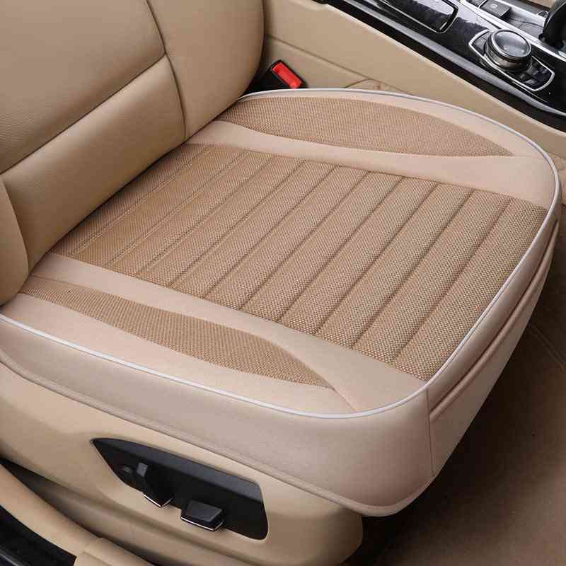 Car Seat Cover,flax Cushion Seasons Universal Breathable
