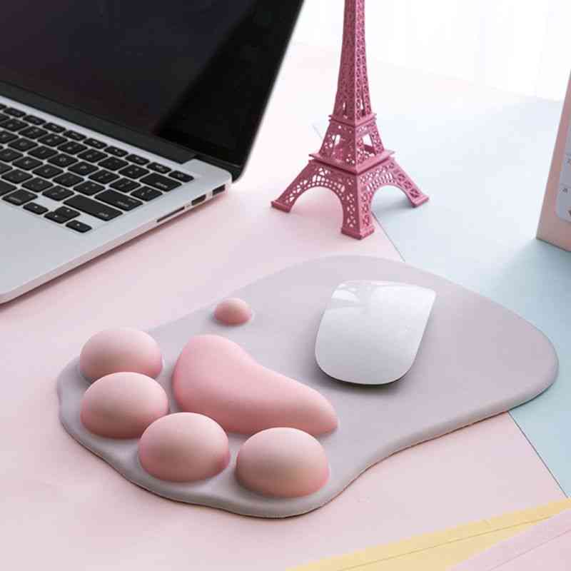 Nonslip Silicone- Cute Cat Paw, Mouse Pad, Mice Mat
