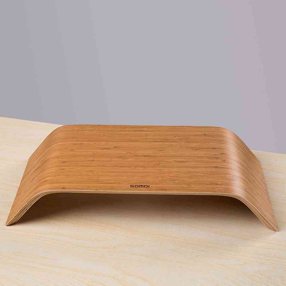 Il monitor da tavolo in bambù aumenta il supporto del supporto