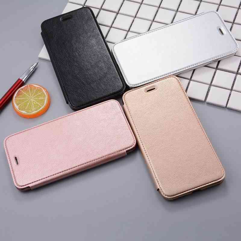 Luxury Slim Book Leather Tpu Wallet / Flip Phone Case Set-1