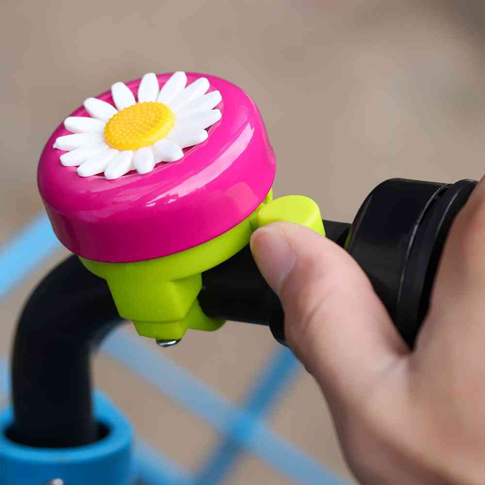 Funny Bicycle, Bell Horns, Daisy Flowers, Ring Alarm For Cycling Handlebars