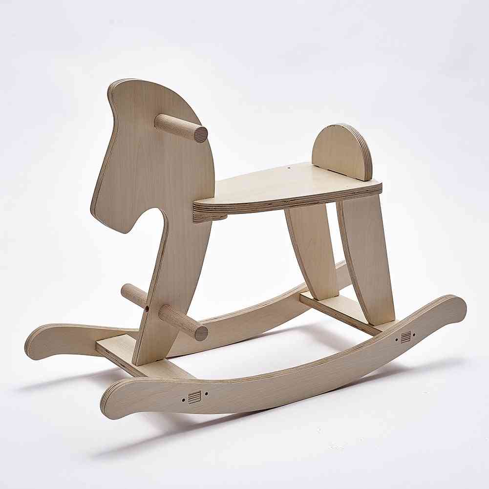 Wooden Rocking Horse, Baby Sitting,'s Educational,'s Room Decorations
