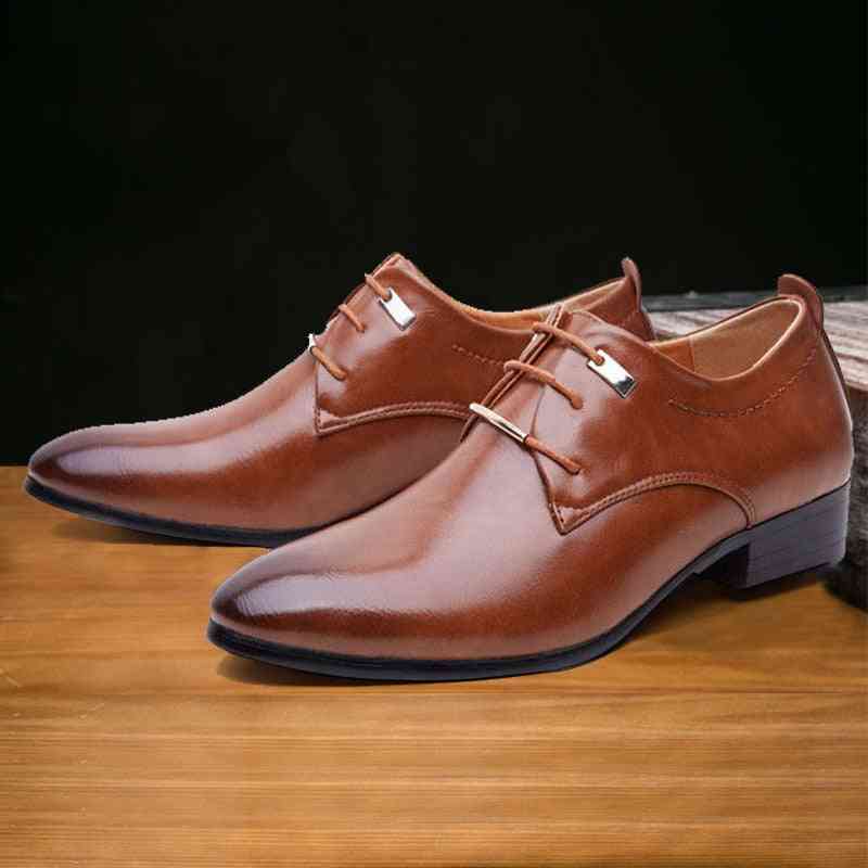 Chaussures oxford en cuir verni pour hommes