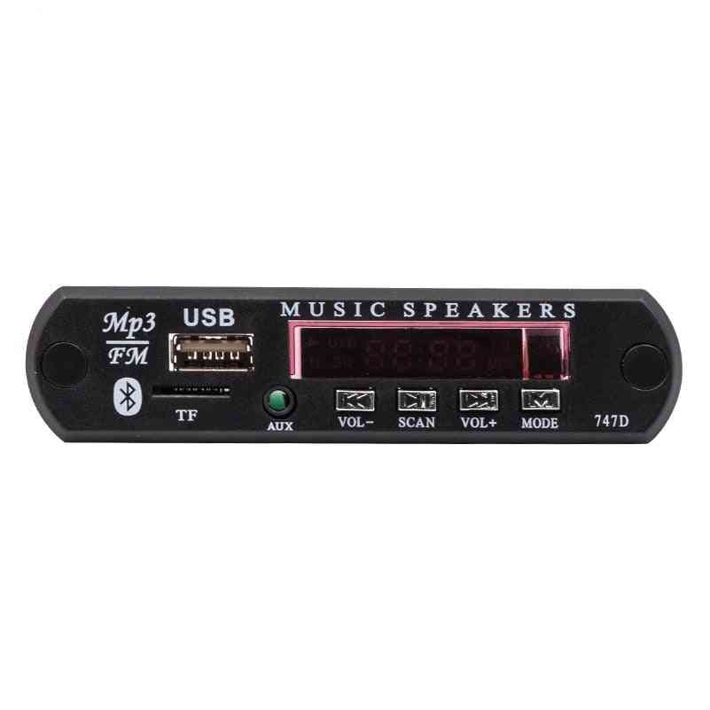 Mikro usb mp3 tápegység fm rádió dc 12v audio modul bluetooth -al az autó távoli zenei hangszóró dekódoló táblájához