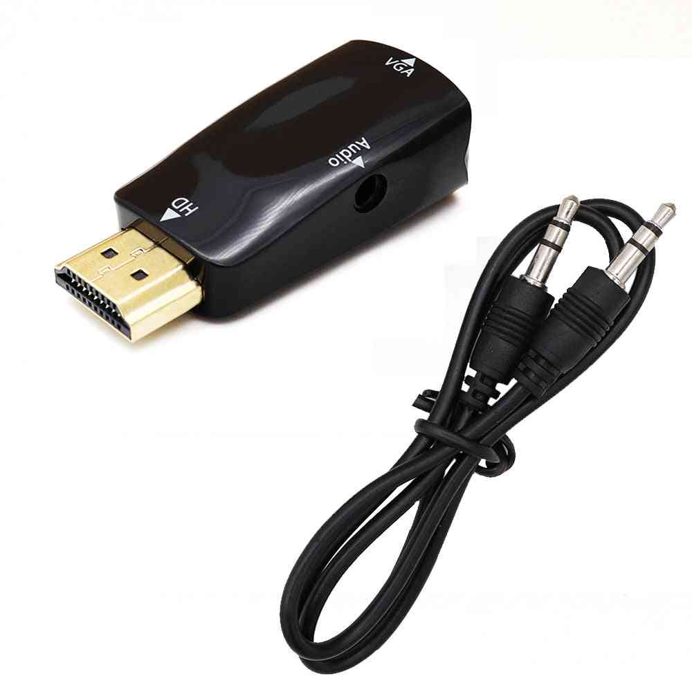 Hdmi Compatible To Vga Cable Male / Female Converter Adapter