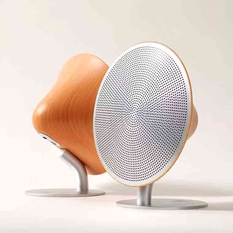 Retro fa vezeték nélküli bluetooth hangszóró támogatás nfc érintőfelületű mélynyomó otthoni hang 4.2 audio asztali sztereó