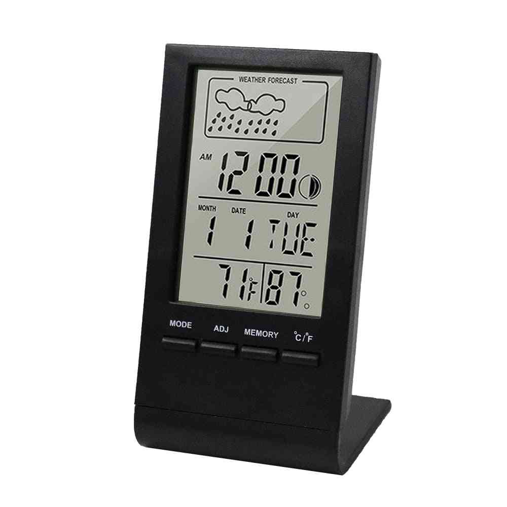 Indoor Temperature Humidity Meter Gauge Clock