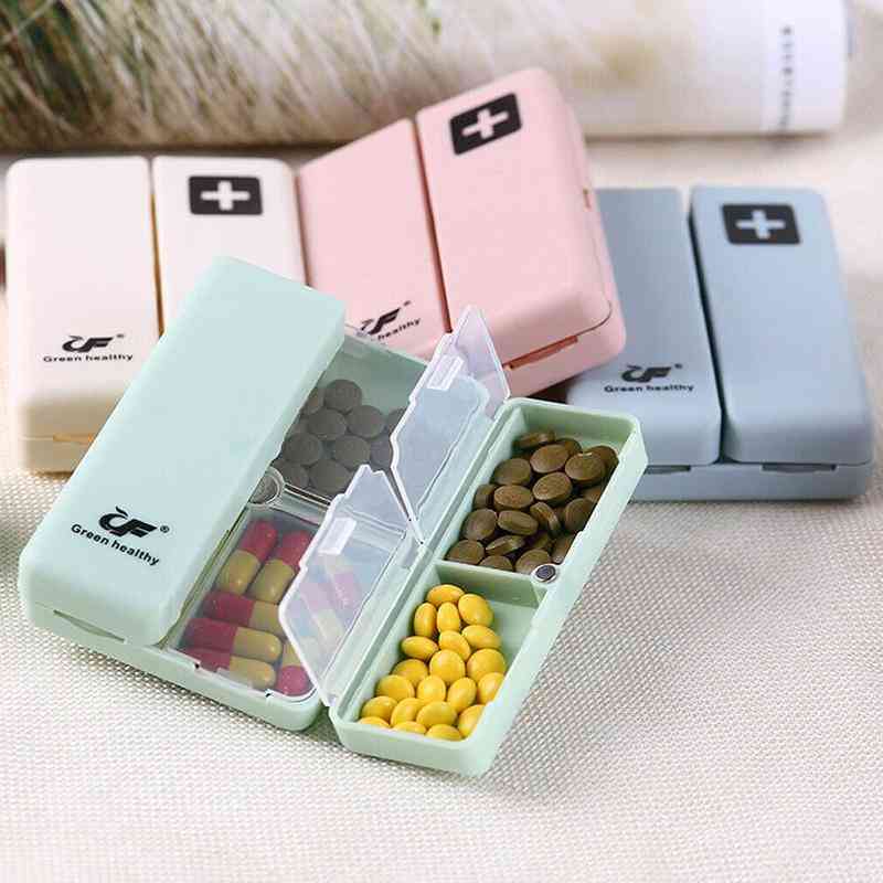 Tablet Pill Medicine Box, Holder Storage Container