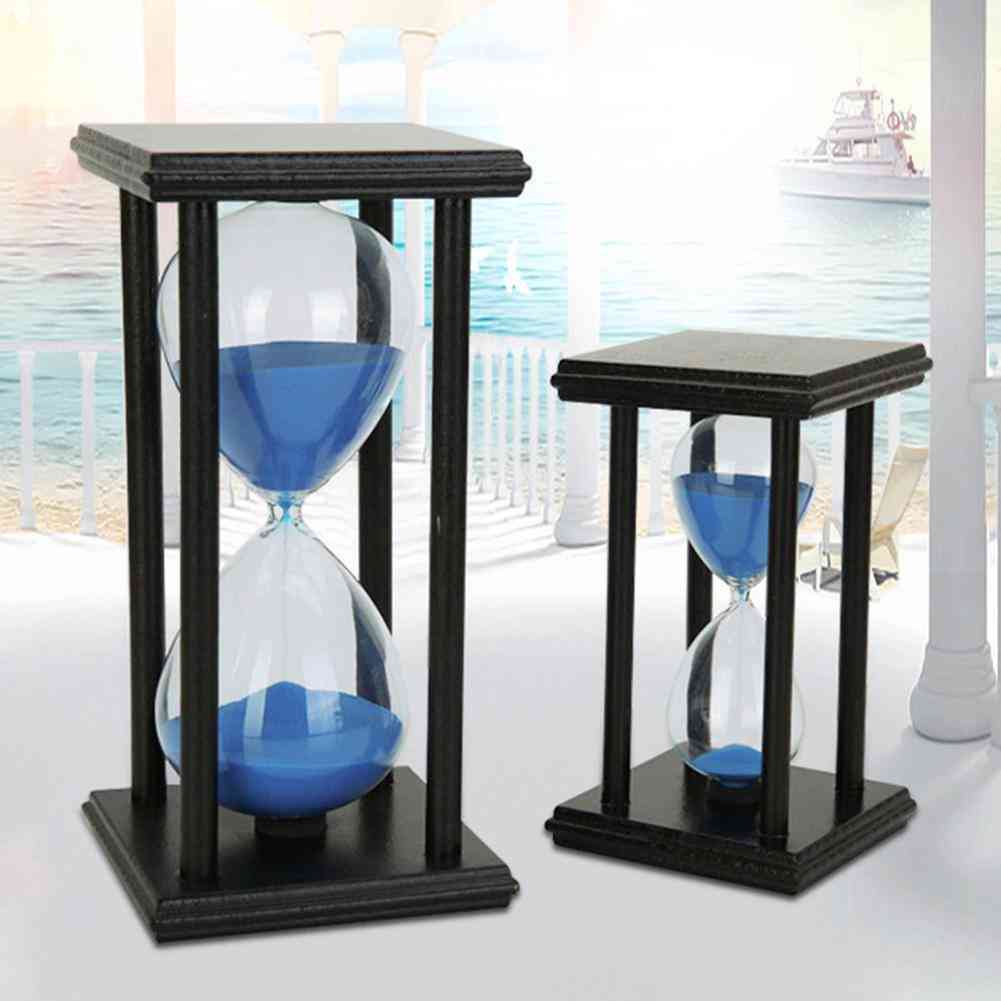 Wooden Sand Clock Sandglass Hourglass Timer Kitchen School Home Decor.
