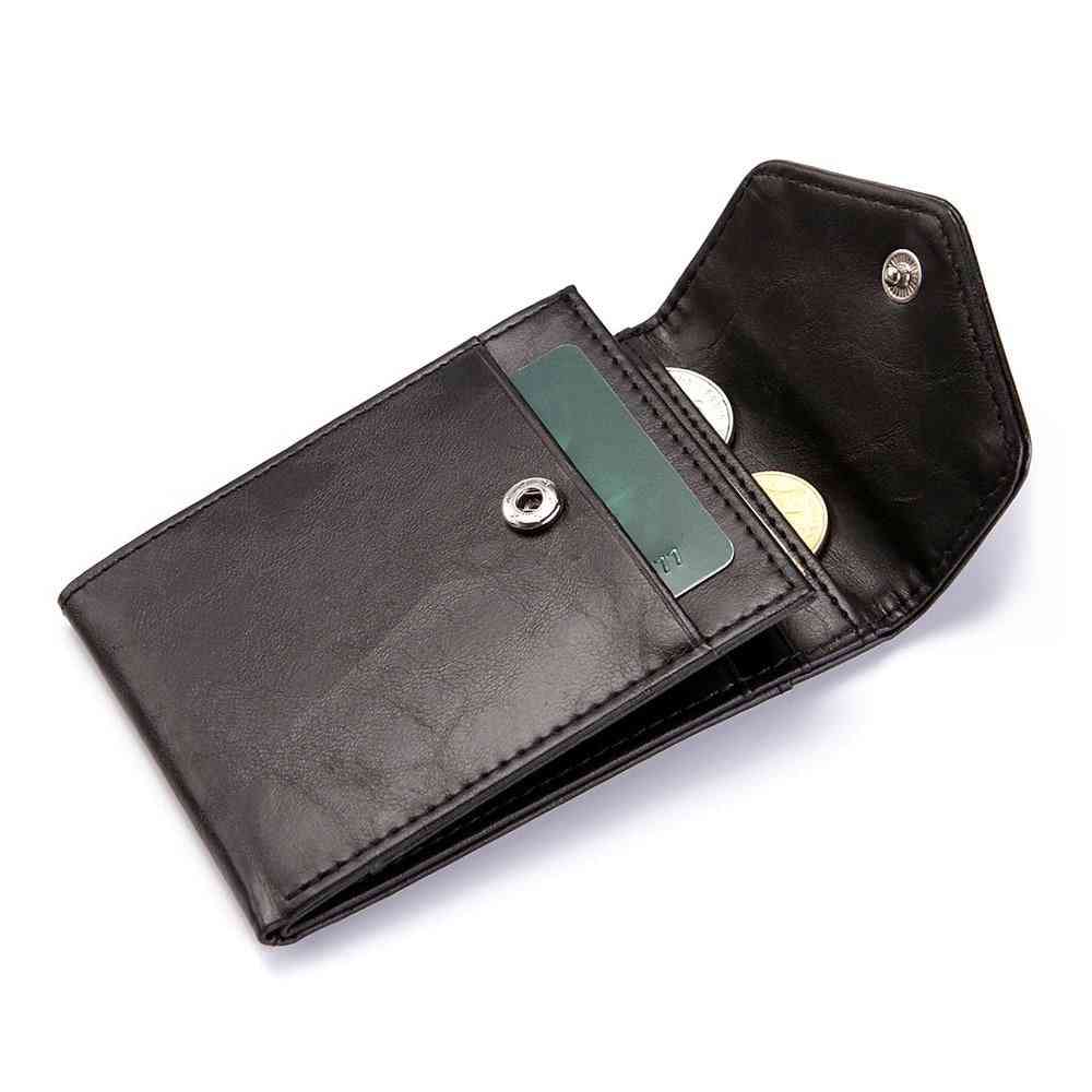 Módní peněženka rfid ženy pánská mini ultratenká kožená peněženka