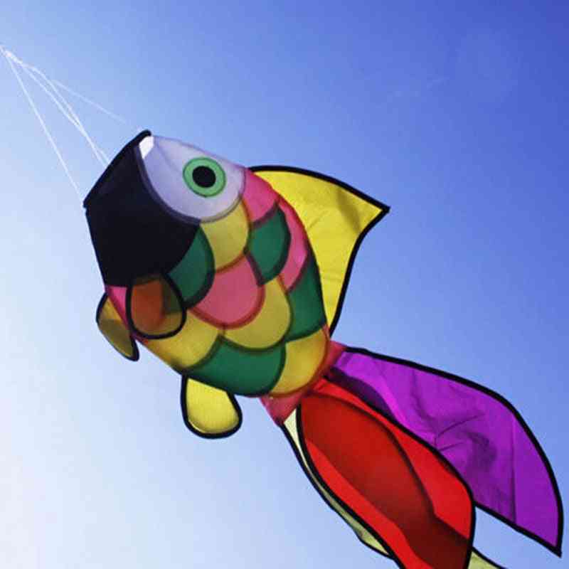 Rainbow Fish Kite Windsock Outdoor Garden Decor Kids