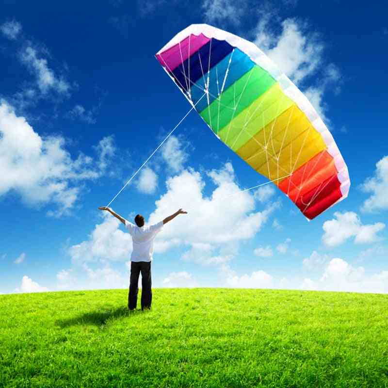 Cerf-volant souple sport acrobatique avec barre de contrôle jouets de plein air kitesurf volant kiteboard.