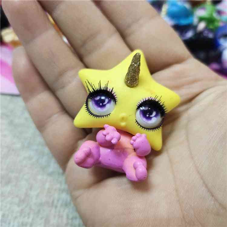 Lime Unicorn Crystal Clay Figurines Toy For