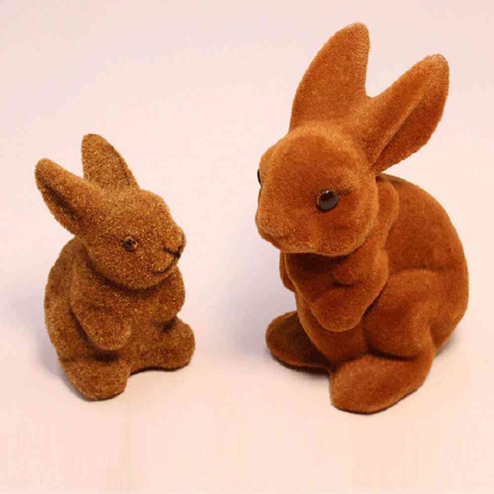 Flockande plast kanin simulering realistisk djur plysch leksak