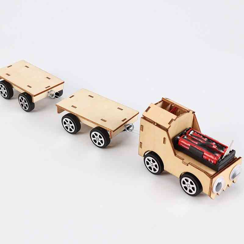 Diy Model Rc Trains, Simple Educational Handcraft Puzzle Toy Train For.