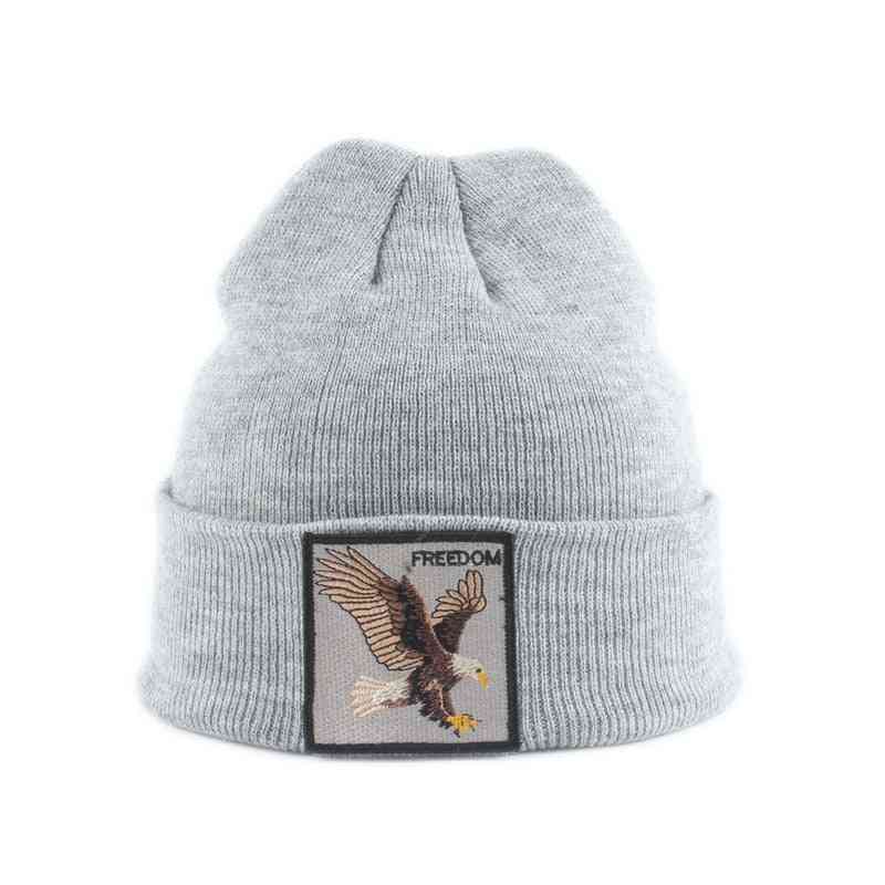 Kids Beanie Animal Embroidery Winter Hats