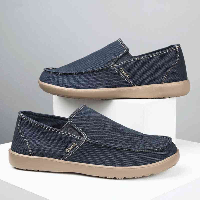 Autumn- Breathable Walking, Canvas Loafer Sneakers