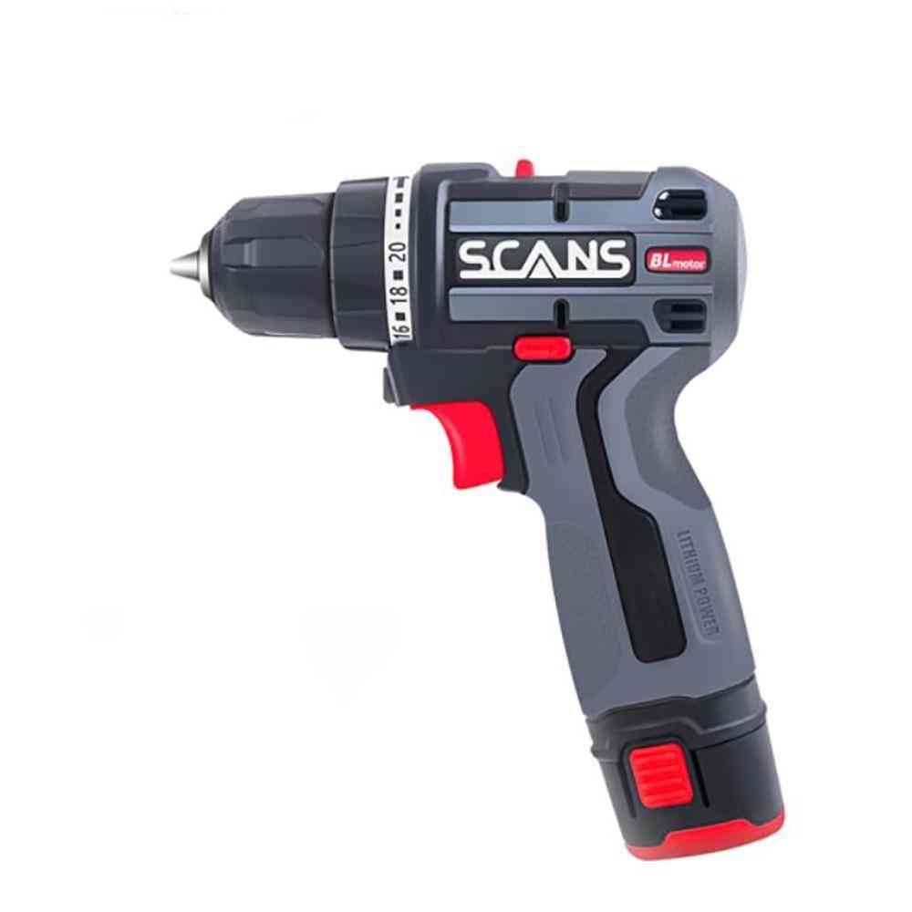 Electric Drill Electric Screwdriver With 2 Batteries And Charger