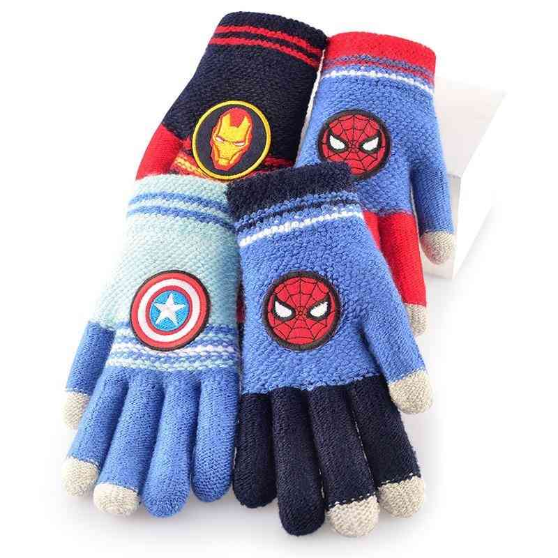 Autumn And Winter- Woolen Half & Full-finger, Warm Pupils Gloves