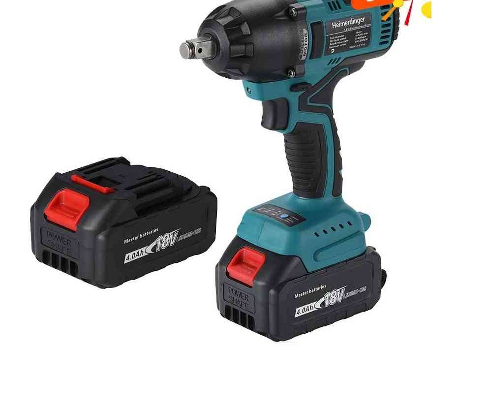 Lithium-ion Battery Powered, Brushless Impact Wrench For Car Repair