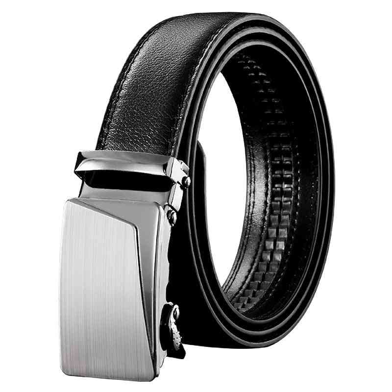 Bracelet en cuir pu noir de style affaires pour hommes ceinture masculine ceintures à boucle automatique