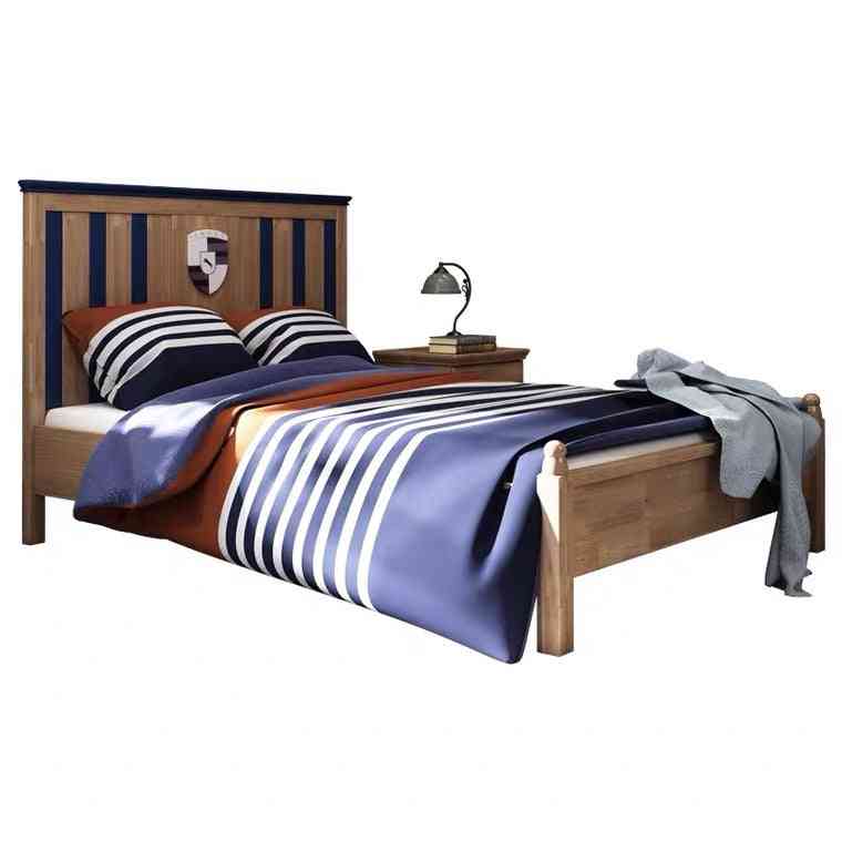 Children's Solid Wood Modern Simple Single Bed