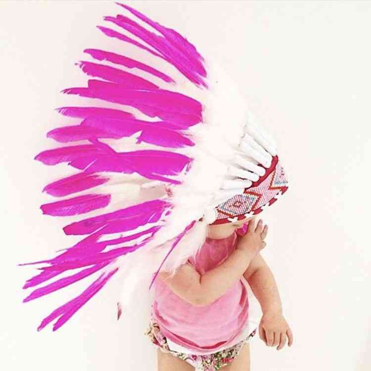 Children's Photography Props Feather Hat Crown Headdress