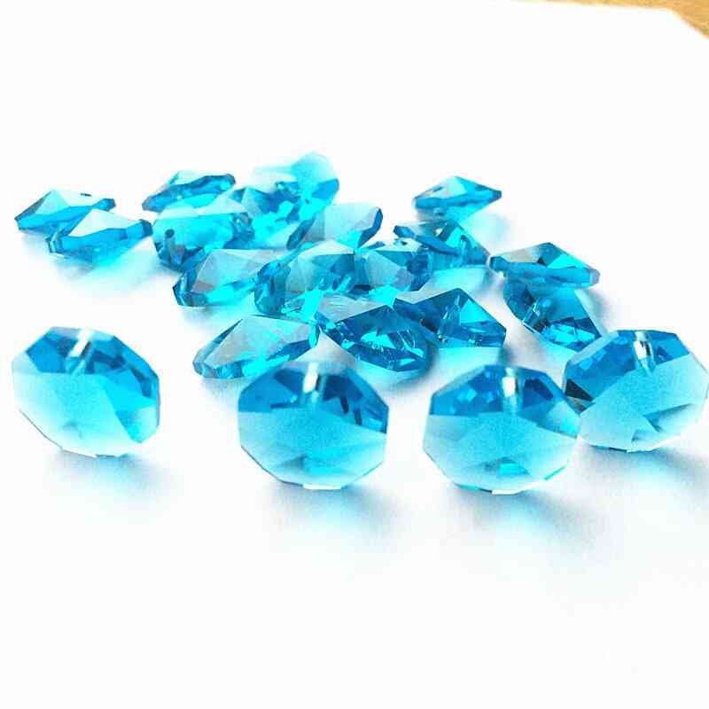 20pcs Multicolor Crystal Octagonal Beads