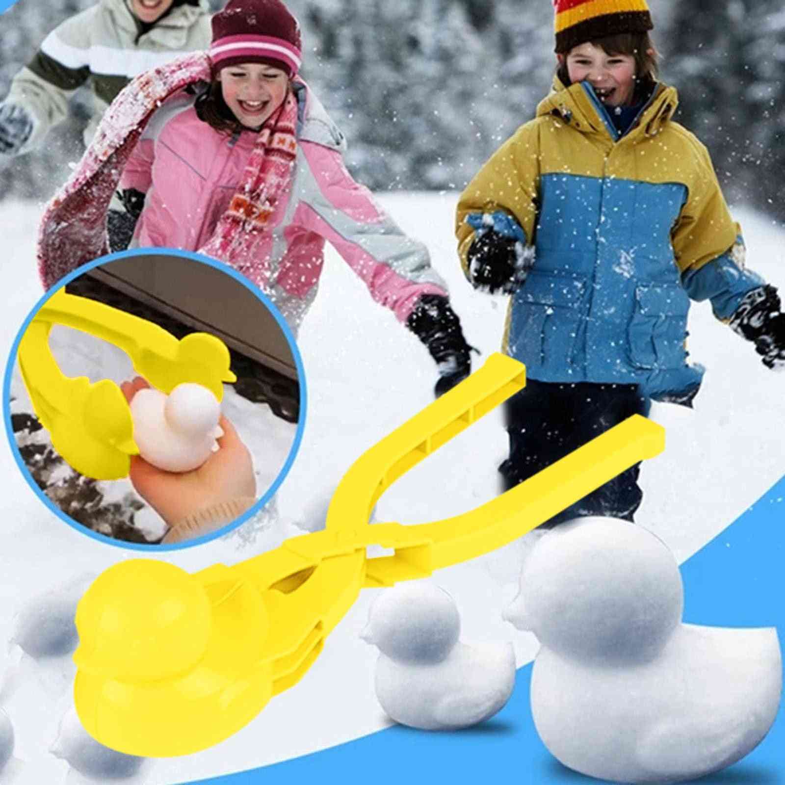Leker for barn, snøballmaker, dyreformet snøsandformverktøy