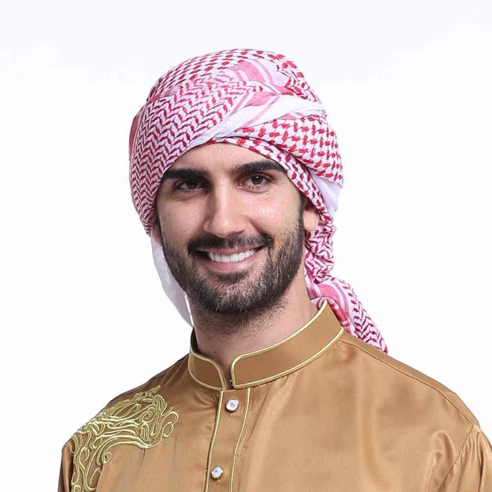Muslim Headwear Adult Men Arab Head Scarf