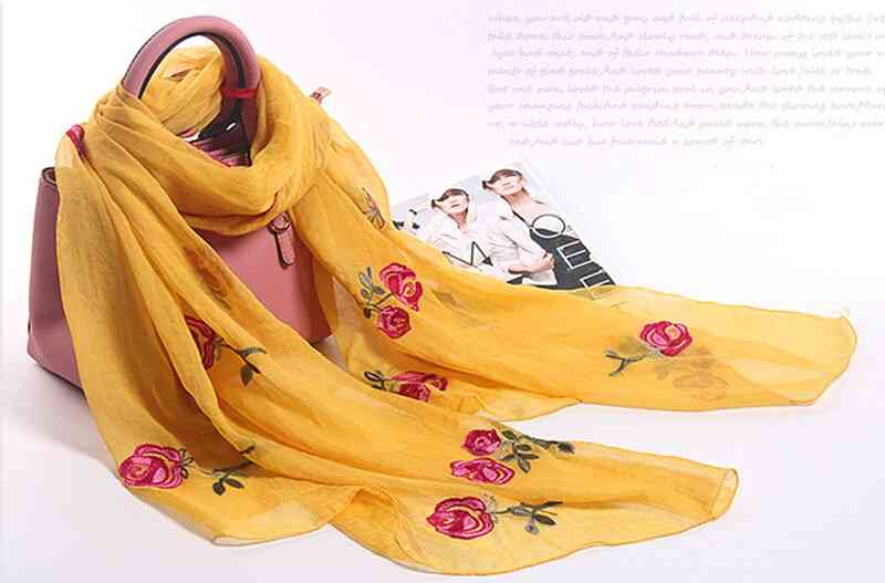 Spring Summer- Silk Scarves Shawls And Wraps, Pashmina Beach Stoles