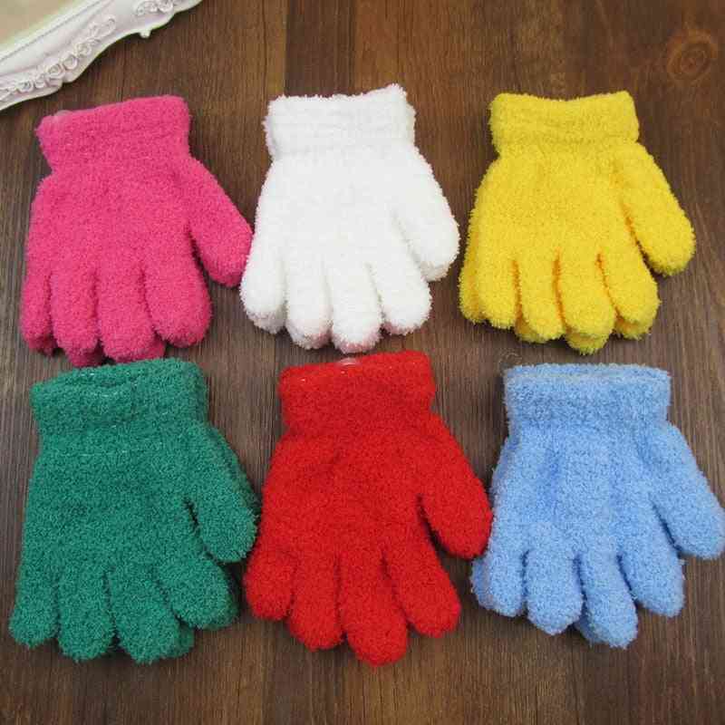 Kids Full Finger Gloves Hand Mittens Warm Winter